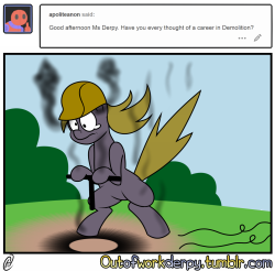 outofworkderpy: Let’s just say it didn’t work out too well…