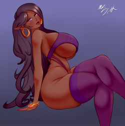 therealfunk: mrsithums:  Drawing I did of @therealfunk‘s OC