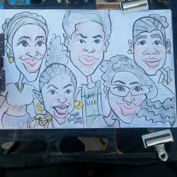 Drawing caricatures at Dairy Delight!  #mattbernson #caricaturist