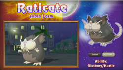 gumshoos:  Alola Form Raticate has been revealed! Look at those