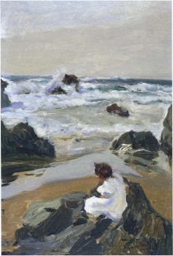 huariqueje:  Elenita at the Beach -  Joaquin Sorolla i Bastida