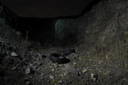 lazy-painting:  Quarry Nightscape. The invisible threads and