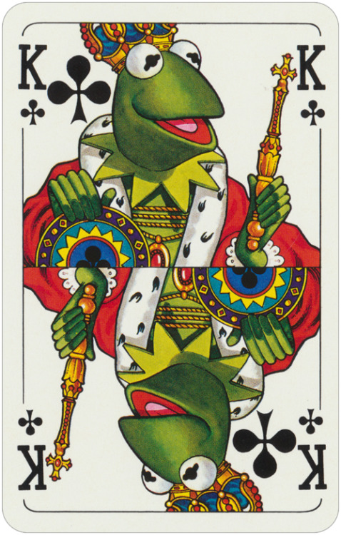 blondebrainpower:A set of The Muppet Show playing cards was made