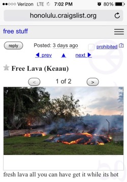 dudleyworl:  Just checking out the free section of craigslist