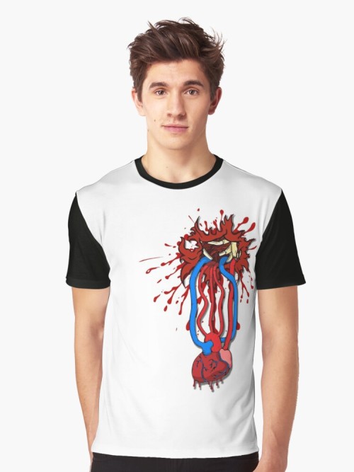 (vía ‘My heart pops out for you’ Graphic T-Shirt