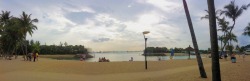 Siloso Beach panorama