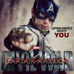 justindoze16:  Excited for Civil War! Whose side will you choose,