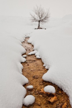 bluepueblo:  Snow Creek, Murcia, Spain photo via olga 