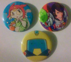 cat-sessorize:  Space Dandy (Set of 3 buttons, Pinback 2.25 inches)