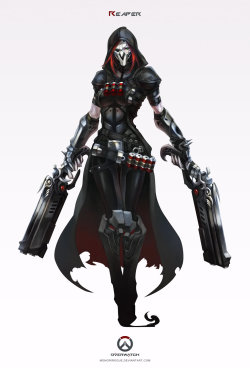 twisted-brit:  artsofheroes:    Overwatch - Reaper    I was wondering