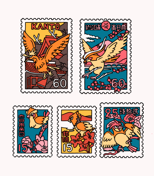 sablingart:Bird Stamps