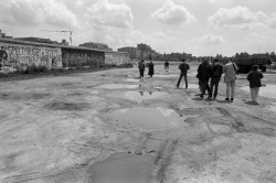 chrisjohndewitt:  Berlin Potsdamer Platz 1985. The roof of the