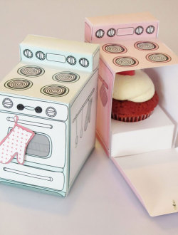 foodffs:  Cupcakes In The Oven Printable Bitty Bakery Box template