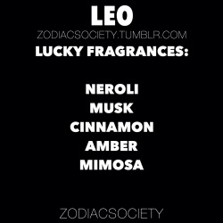 zodiacsociety:  Fragrances that bring luck to leo!