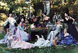 athinglikethat:  US Vogue December 1996A Feast for the EyesModels: