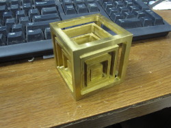 I had a free day, so I made a Turner’s cube. It is a cube