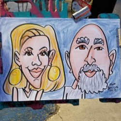 Caricature done at Dairy Delight.  Summer means ice cream for