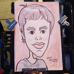 Drawing caricatures at Dairy Delight! Woot woot.  Ice cream for