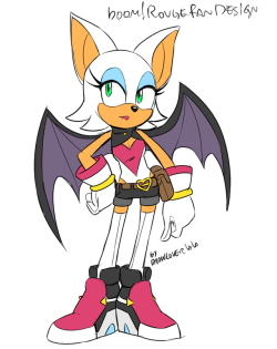 drawloverlala:i know Rouge won’t be part of Sonic Boom, but