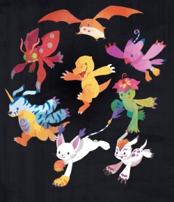 nerdsandgamersftw:    Digimon By Amanda MacKay | Available as