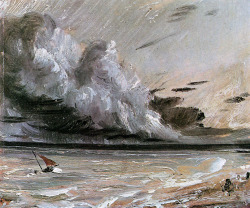 hansolospants:  John Constable, Coast Scene with Breaking Cloud