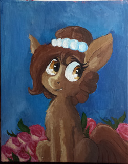 thehorsewife:  Working on one of the painting rewards for my