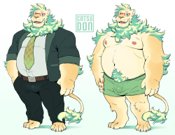 catsudon:  Meet M. Leon Pan! The M stands for Melon       🦁💦