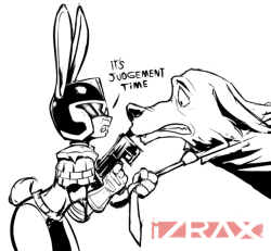 xizrax:  how bout some Judy hopps cosplaying as Judge Dredd 