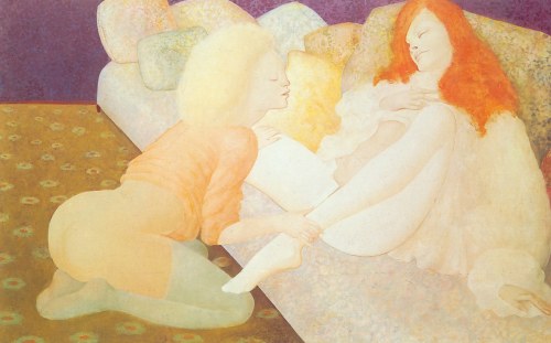 blondebrainpower:The In Between, 1967By Leonor Fini