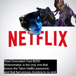 real-overwatch-facts:  Real Overwatch Fact #255:  Widowmaker