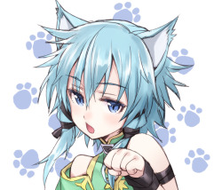 getyournekoshere:  Some sinon from SAO <3