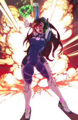 rtilrtil:  EXPLOSIONS ARE BORING [D.VA] D.va from Overwatch trying