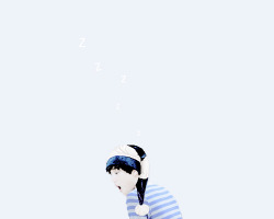 wubulge:   sleep &amp; light blue kai for petitekai   