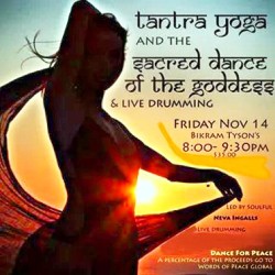 Join us for yoga and dance at 8pm on November 14th at Hot Yoga