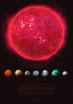 isaia:  run2damoon:   TRAPPIST - 1 by Guillem H. Pongiluppi