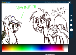 ppdk:  me and jad on the internet as horses  >W<