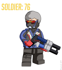 avastindy:In honor of Lego Overwatch, Here is Soldier 76 as a