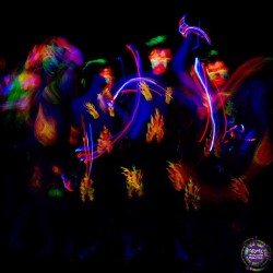 Blacklight Dancers #uv #glow #dance #plur #trippy #longexposure