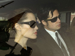 hittings:  A paparazzi photo of Angelina Jolie and Brad Pitt