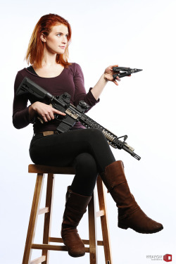weaponoutfitters:  Pew pew!Em with Jaxon’s personal rifle and Multitasker