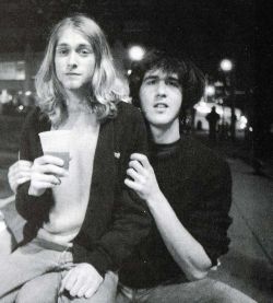 60s70sand80s:  Kurt Cobain and Krist Novoselic, 1988 