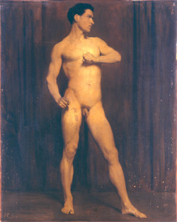 hotguysinart:  Male Nude (1873), Edouard Debat-Ponsan