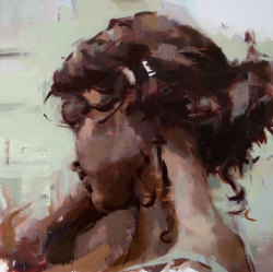 artchipel:  Jerome Lagarrigue - Portraits | Dina #2. Oil on canvas,