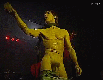 funkpunkandrollmuhfucka2:Iggy Pop dropping his pants during a performance of I Wanna Be Your Dog at the Olympia Hall in Paris, 1991