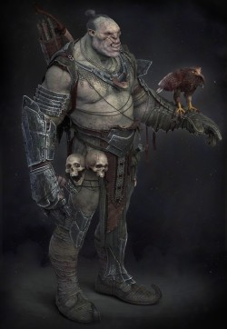 tyrant-of-den:  quarkmaster:    Orc hunter and his hawk    John