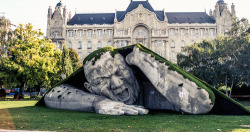 asylum-art:   Artist Ervin Herve-Loranth’s Giant Is Launching