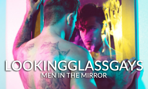 lookingglassgays:  Blog dedicated to gathering photos of men interacting the with their reflections. Feel free to submit   My mirror blog is here.I have an extreme kink for men interacting with there relfections due to the connection I have with it of