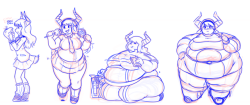 magicstraw: magicstraw: Some more WIP sketches for the WIP sketch pile. The pile is growing! 