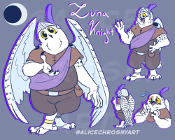 alicechrosnyart:  Luna “Loona” Knight My new DnD character,