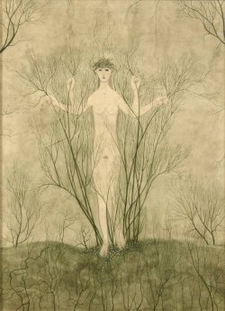 thunderstruck9:Léon Spilliaert (Belgian, 1881-1946), Eve aux